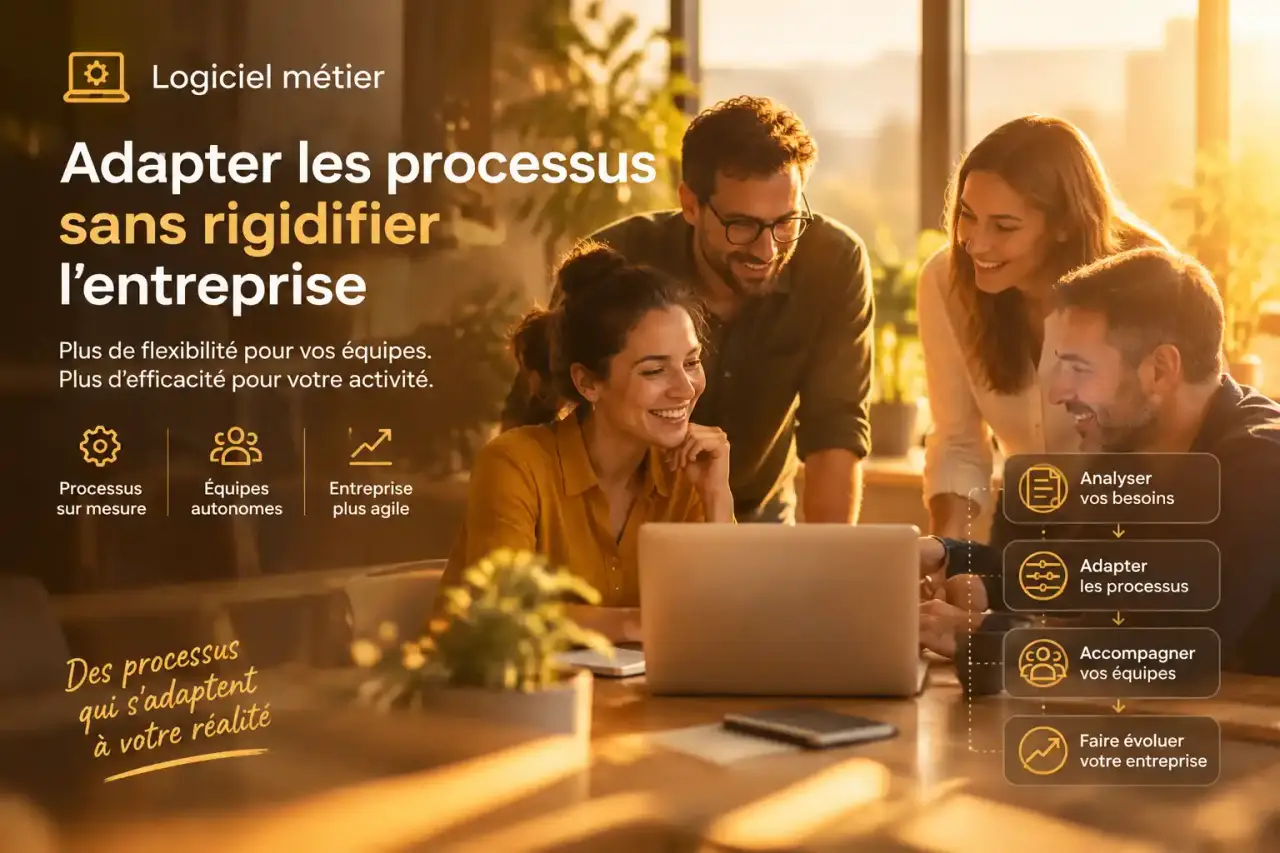 Logiciel métier : adapter les processus sans rigidifier l’entreprise