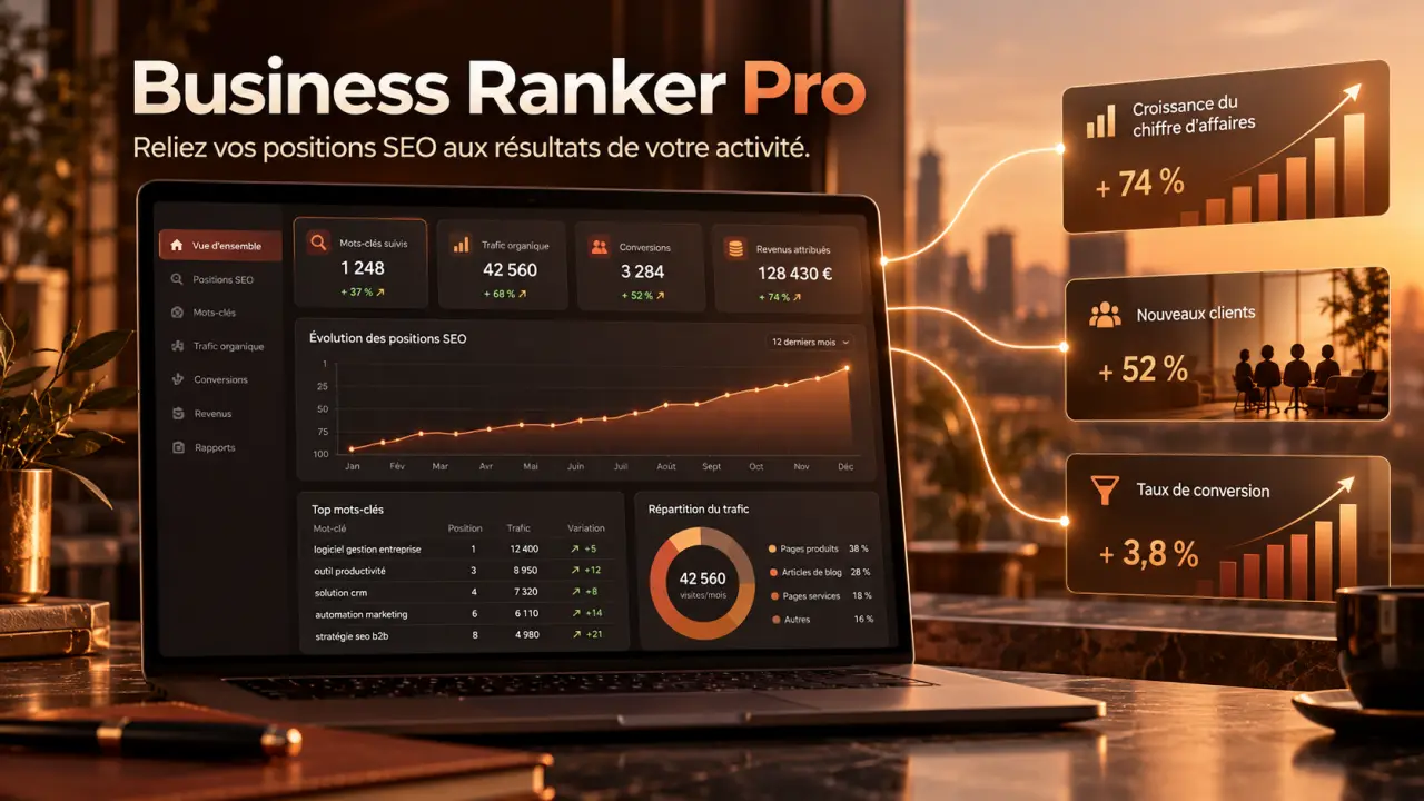 Business Ranker Pro : reliez vos positions SEO aux résultats de votre activité