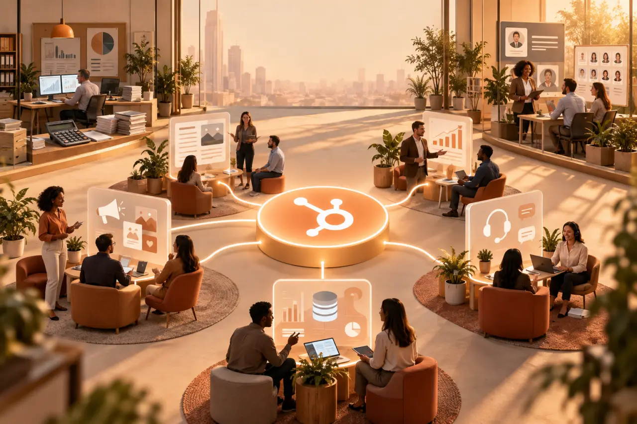 HubSpot centralise les opérations client, sans remplacer la comptabilité ni les RH