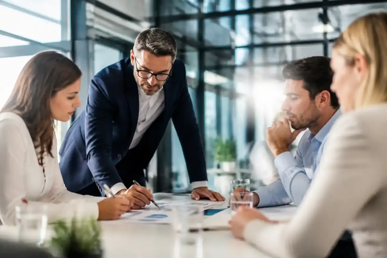 Vue moderne d’un siège d’entreprise vitré symbolisant la transparence et la performance